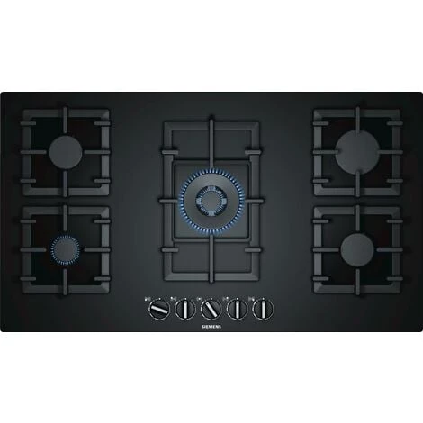 Table Verre Gaz 90cm Noir Fleur De Plan - Ep9a6qb90 - Siemens - Noir 1 Table Verre Gaz 90cm Noir Fleur De Plan - Ep9a6qb90 - Siemens - Noir