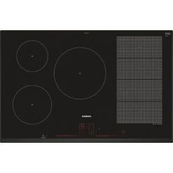 Table De Cuisson Induction 80cm 4 Feux 7400w Noir - Ex851lvc1f - Siemens - Noir