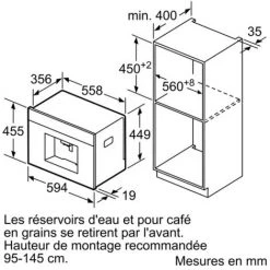 Robot Café Expresso 19 Bars Encastrable Inox/noir - Ct636les1 - Siemens - Noir Et Inox -SIEMENS Soldes 2022 54382979 4