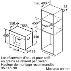 Robot Café Expresso 19 Bars Encastrable Inox/noir - Ct636les1 - Siemens - Noir Et Inox -SIEMENS Soldes 2022 54382979 5