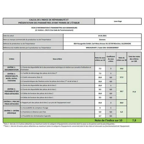 Lave-linge Hublot 10 Kg 1400 Tours/min - Wm14lrhaff - Siemens - Blanc 4 Lave-linge Hublot 10 Kg 1400 Tours/min - Wm14lrhaff - Siemens - Blanc – Image 4