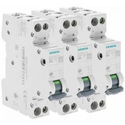 LOT 3 Disjoncteurs Modulaires 20A 230V, 4,5kA, 1+N POLES, COURBE C - SIEMENS - SIEMENS