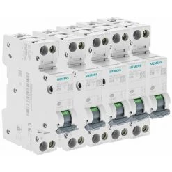 Lot De 5 Disjoncteurs électriques Phase + Neutre 16A - SIEMENS - SIEMENS