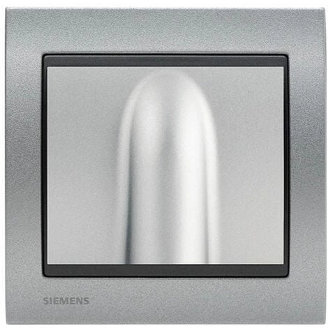 Sortie De Cable Silver Delta Iris + Plaque Métal Texturé Alu Silver - SIEMENS - SIEMENS 1 Sortie De Cable Silver Delta Iris + Plaque Métal Texturé Alu Silver - SIEMENS - SIEMENS