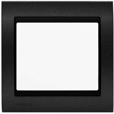 Va Et Vient Blanc Delta Iris + Plaque Métal Texturé Alu Noir - SIEMENS - SIEMENS 1 Va Et Vient Blanc Delta Iris + Plaque Métal Texturé Alu Noir - SIEMENS - SIEMENS