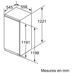 Réfrigérateur 1 Porte Intégrable à Pantographe 195l A++ - Ki42lade0 - Siemens - Blanc -SIEMENS Soldes 2022 57119498 5