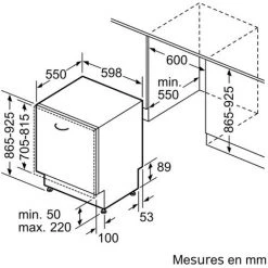 Lave-vaisselle 60cm 14 Couverts 44db Tout Intégrable - Sx73hx60ce - Siemens - Noir 5 Lave-vaisselle 60cm 14 Couverts 44db Tout Intégrable - Sx73hx60ce - Siemens - Noir -SIEMENS Soldes 2022 57887316 3