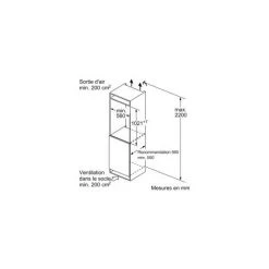 Réfrigérateurs 1 Porte 172L Froid Statique SIEMENS 56cm F, KI 31 RADF 0 -SIEMENS Soldes 2022 57930040 3
