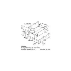 Hotte Tiroir 500m³/h SIEMENS 60cm B, LI64MB521 - Argent 9 Hotte Tiroir 500m³/h SIEMENS 60cm B, LI64MB521 - Argent -SIEMENS Soldes 2022 58159153 5