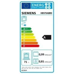 SIEMENS HB573ABR0-Four électrique Mulfifonction-Air Pulsé-71 L-Pyrolyse-A-Inox -SIEMENS Soldes 2022 58187529 5