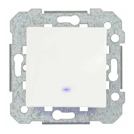 SIEMENS DELTA VIVA INTERRUPTEUR VA ET VIENT À VOYANT LUMINEUX BLANC SIE004701 1 SIEMENS DELTA VIVA INTERRUPTEUR VA ET VIENT À VOYANT LUMINEUX BLANC SIE004701