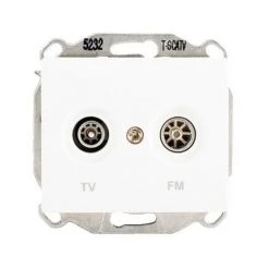 SIEMENS DELTA IRIS PRISE TV FM BLANC SIE266740