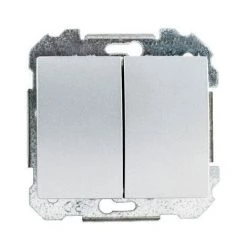 SIEMENS DELTA IRIS INTERRUPTEUR DOUBLE VA ET VIENT SILVER SIE266818