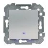SIEMENS DELTA VIVA INTERRUPTEUR VA ET VIENT À VOYANT LUMINEUX SILVER SIE004718