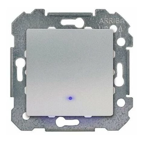 SIEMENS DELTA VIVA INTERRUPTEUR VA ET VIENT À VOYANT LUMINEUX SILVER SIE004718 1 SIEMENS DELTA VIVA INTERRUPTEUR VA ET VIENT À VOYANT LUMINEUX SILVER SIE004718