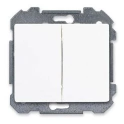 SIEMENS DELTA IRIS INTERRUPTEUR VA ET VIENT + POUSSOIR BLANC SIE266702