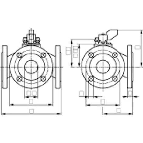 Vanne à Secteur 3 Voies à Brides PN6 Réf. BPZ:VBF21.40 SIEMENS, Vanne De Régulation 3 Voies, VBF21, 84818051, Brides, DN40 2 Vanne à Secteur 3 Voies à Brides PN6 Réf. BPZ:VBF21.40 SIEMENS, Vanne De Régulation 3 Voies, VBF21, 84818051, Brides, DN40 – Image 2