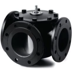 Vanne à Secteur 3 Voies à Brides PN6 Réf. BPZ:VBF21.80 SIEMENS, Vanne De Régulation 3 Voies, Noir, VBF21, 84818051, Brides, DN80