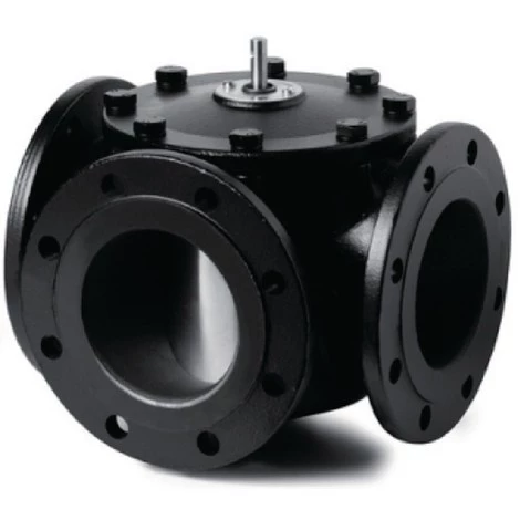 Vanne à Secteur 3 Voies à Brides PN6 Réf. BPZ:VBF21.80 SIEMENS, Vanne De Régulation 3 Voies, Noir, VBF21, 84818051, Brides, DN80 1 Vanne à Secteur 3 Voies à Brides PN6 Réf. BPZ:VBF21.80 SIEMENS, Vanne De Régulation 3 Voies, Noir, VBF21, 84818051, Brides, DN80