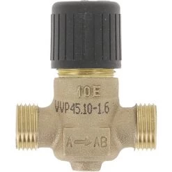 Vanne 2 Voies Laiton L&S Réf BPZ: VVP45.10-1.6 SIEMENS, Vanne De Régulation 2 Voies, Laiton, Doré, VVP45, 84818051