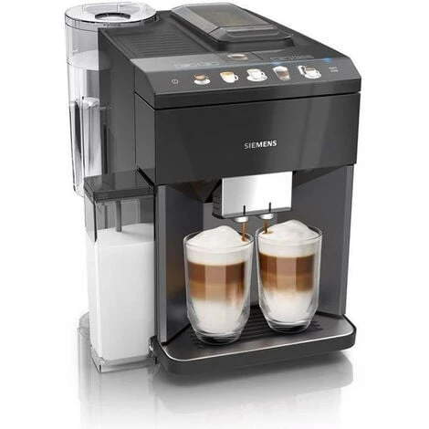 SIEMENS EQ.500 Machine A Café 1500W -Carafe A Lait 0,7L Intégrée-9 Programmes-3 Temp.-Réservoir Eau 1,7L - IAroma - Noir Laq 1 SIEMENS EQ.500 Machine A Café 1500W -Carafe A Lait 0,7L Intégrée-9 Programmes-3 Temp.-Réservoir Eau 1,7L - IAroma - Noir Laq