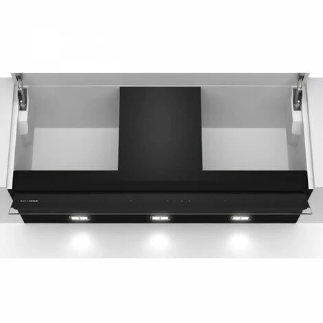 Hotte Décor Murale Avec Finition En Verre SIEMENS - LJ97BAM60 - L87,7cm/P29,8cm/34cm - Noir 1 Hotte Décor Murale Avec Finition En Verre SIEMENS - LJ97BAM60 - L87,7cm/P29,8cm/34cm - Noir