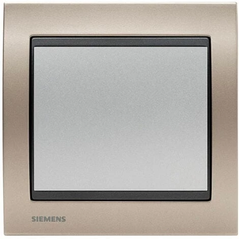 Va Et Vient Silver Delta Iris + Plaque Métal Champagne - SIEMENS - SIEMENS 1 Va Et Vient Silver Delta Iris + Plaque Métal Champagne - SIEMENS - SIEMENS